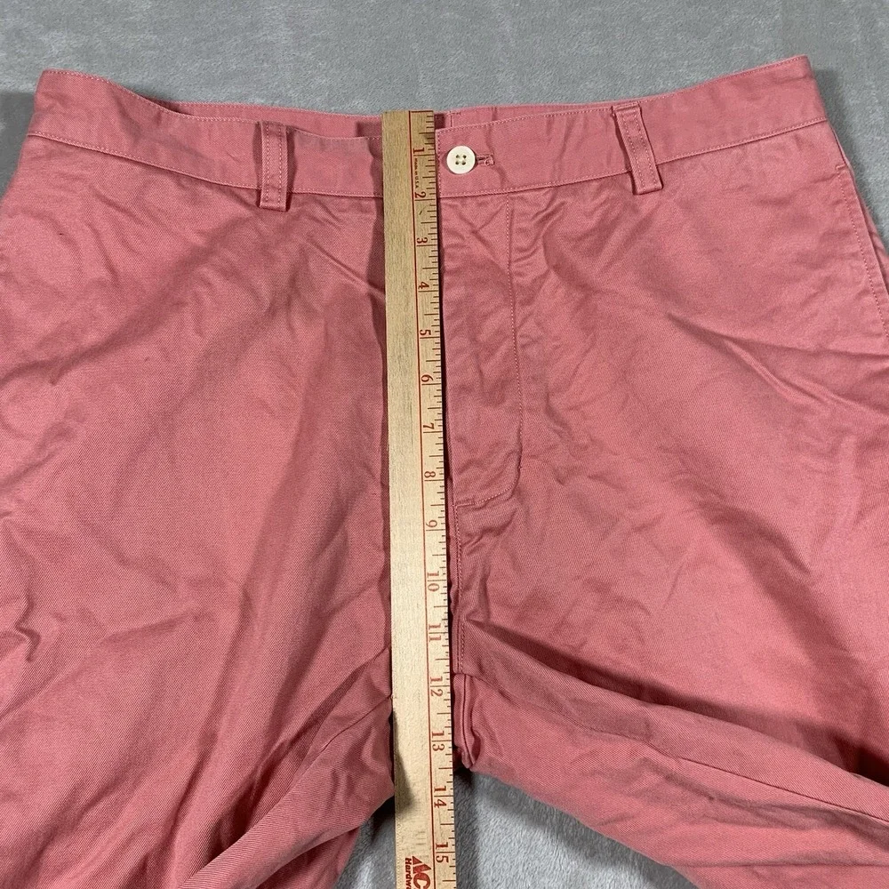 Vineyard Vines Club Pant 34X34* Pink Salmon Flat Front Straight Leg Chino Cotton
